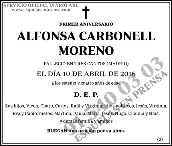 Alfonsa Carbonell Moreno